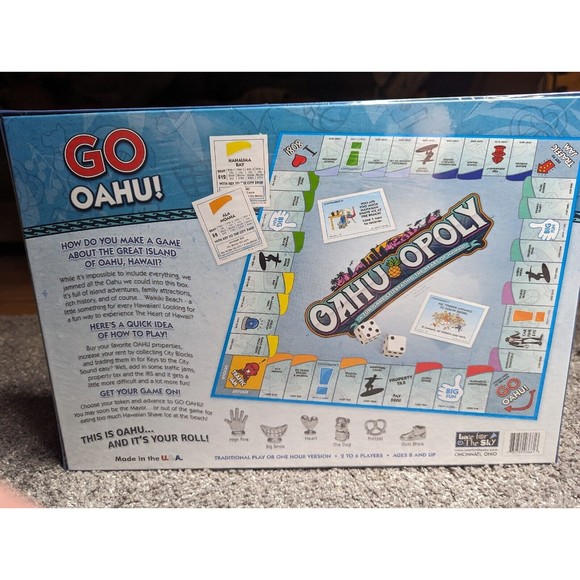 Late For The Sky Games Oahu Opoly Monopoly Style Board Game Hawaii